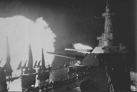 U.S.S. Washington vs. the Kirishima at Guadalcanal